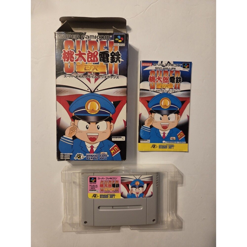 Superfamicon Game Momotaro DX CIB Box Manual Inserts Nintendo Video Game SFC